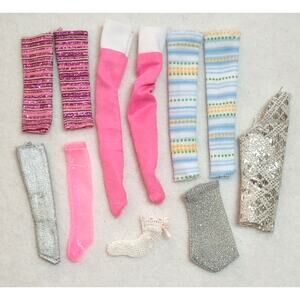 Barbie Fashion Doll Size Arm Sleeves Leg Warmers Socks Singles & Pairs Lot